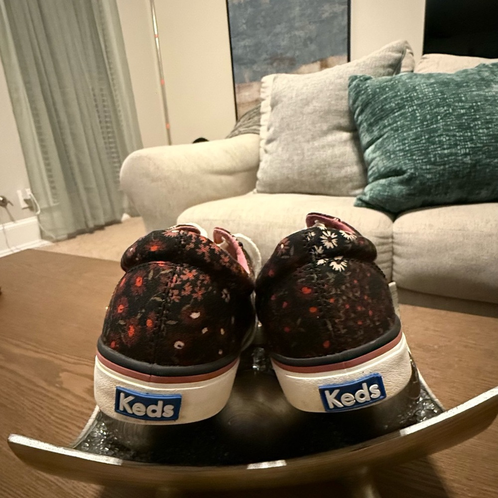 Keds Kids Floral Sneakers - Black and Red - Picture 5 of 6